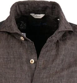 Stenströms Hemd 775221/7970/280 Slimline, Reines Leinen, Braun meliert, Braun -hemdenverkauf 367076 norm2