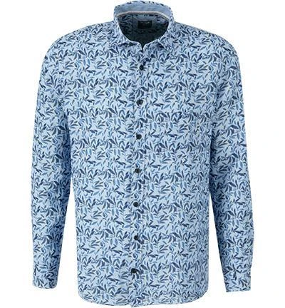 OLYMP Casual Modern Fit 4130/74/10 Hemd, Reines Leinen, Hellblau gemustert, Hellblau 2 OLYMP Casual Modern Fit 4130/74/10 Hemd, Reines Leinen, Hellblau gemustert, Hellblau – Bild 2