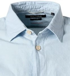 Marc O'Polo Overshirt 123 7291 42122/811 Baumwolle-Leinen, Hellblau -hemdenverkauf 367254 norm2