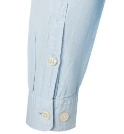 Marc O'Polo Overshirt 123 7291 42122/811 Baumwolle-Leinen, Hellblau -hemdenverkauf 367254 norm4