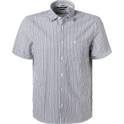 Marc O'Polo Hemd 123 7294 41038/C89 Kurzarmhemd, Regular Fit, Seersucker, Nachtblau-weiß gestreift, Nachtblau-weiß