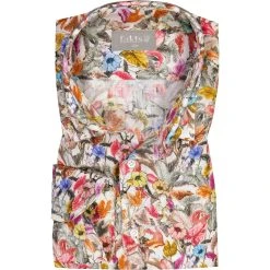 fakts Hemd 6022/057 Hemd. Slim Fit, Reines Leinen, Multicolor