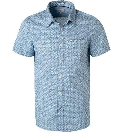 Pepe Jeans Hemd Pierce PM307076/551 Kurzarmhemd, Slim Fit, Popeline, Blau gemustert, Blau 2 Pepe Jeans Hemd Pierce PM307076/551 Kurzarmhemd, Slim Fit, Popeline, Blau gemustert, Blau – Bild 2