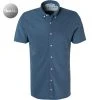 Pierre Cardin Hemd 03621/000/27460/9021 Kurzarmhemd, Slim Fit, Piqué, Indigo meliert , Indigo