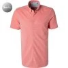 Pierre Cardin Hemd 03621/000/27460/9077 Kurzarmhemd, Slim Fit, Piqué, Lachs meliert , Lachs