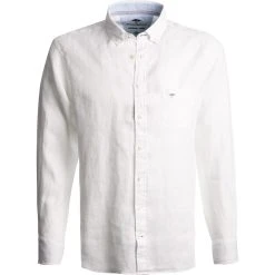Fynch-Hatton Hemd 1121 6030/6030 Casual Fit, Reines Leinen, Weiß