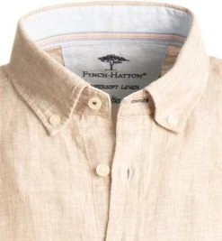 Fynch-Hatton Hemd 1121 6030/6035 Casual Fit, Reines Leinen, Sand meliert, Sand -hemdenverkauf 367379 norm2
