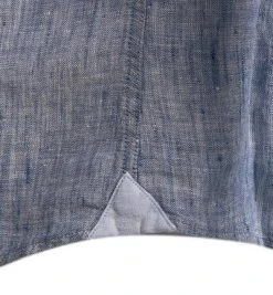 Fynch-Hatton Hemd 1121 6030/6033 Casual Fit, Reines Leinen, Dunkelblau meliert, Dunkelblau -hemdenverkauf 367380 norm3