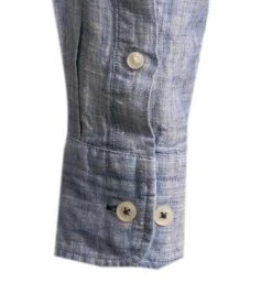 Fynch-Hatton Hemd 1121 6030/6033 Casual Fit, Reines Leinen, Dunkelblau meliert, Dunkelblau -hemdenverkauf 367380 norm4