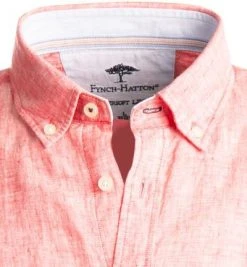 Fynch-Hatton Hemd 1121 6030/6032 Casual Fit, Reines Leinen, Rot meliert, Rot -hemdenverkauf 367381 norm2