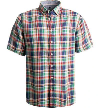 Fynch-Hatton Hemd 1121 6051/6054 Kurzarmhemd, Casual Fit, Reines Leinen, Multicolor kariert, Multicolour 2 Fynch-Hatton Hemd 1121 6051/6054 Kurzarmhemd, Casual Fit, Reines Leinen, Multicolor kariert, Multicolour – Bild 2