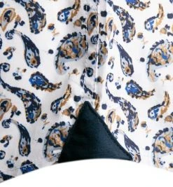Fynch-Hatton Hemd 1121 6081/6080 Kurzarmhemd, Casual Fit, Popeline, Weiß-blau paisley, Weiß-blau -hemdenverkauf 367387 norm3