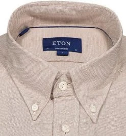 ETON Hemd 9375/59396/35 Contemporary Fit, Baumwolle, Braun meliert, Braun-weiß -hemdenverkauf 367413 norm2