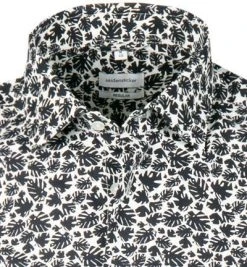 Seidensticker Hemd 198761/19 Kurzarmhemd, Regular Fit, Popeline, Nachtblau-weiß gemustert, Nachtblau-weiß -hemdenverkauf 367441 norm2