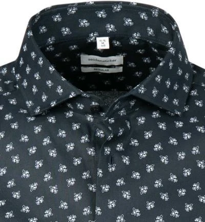 Seidensticker Hemd 198711/19 Kurzarmhemd, Regular Fit, Oxford, Blau gemustert, Nachtblau 3 Seidensticker Hemd 198711/19 Kurzarmhemd, Regular Fit, Oxford, Blau gemustert, Nachtblau – Bild 3