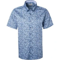 bugatti Hemd 9450/78812/370 Kurzarmhemd, Modern Fit, Baumwolle, Blau