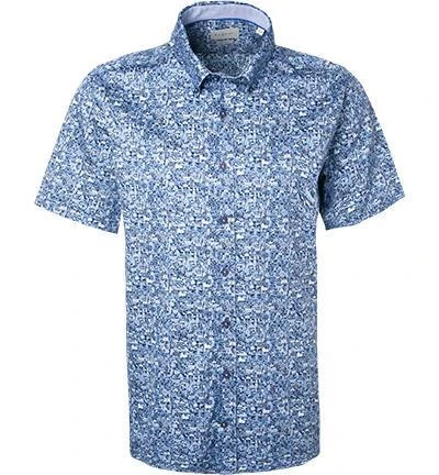 bugatti Hemd 9450/78812/370 Kurzarmhemd, Modern Fit, Baumwolle, Blau 2 bugatti Hemd 9450/78812/370 Kurzarmhemd, Modern Fit, Baumwolle, Blau – Bild 2