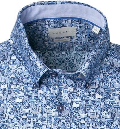 bugatti Hemd 9450/78812/370 Kurzarmhemd, Modern Fit, Baumwolle, Blau 3 bugatti Hemd 9450/78812/370 Kurzarmhemd, Modern Fit, Baumwolle, Blau – Bild 3