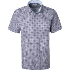 bugatti Hemd 9250/78831/760 Kurzarmhemd, Modern Fit, Baumwolle, Lila-weiß gemustert, Lila-weiß