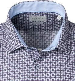 bugatti Hemd 9250/78831/760 Kurzarmhemd, Modern Fit, Baumwolle, Lila-weiß gemustert, Lila-weiß -hemdenverkauf 367478 norm2