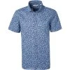 bugatti Hemd 9250/78542/370 Kurzarmhemd, Modern Fit, Leinen, Blau, Dunkelblau