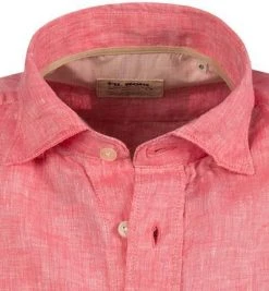 FIL NOIR Hemd Roma 51490/45 Kurzarmhemd, Shaped Fit, Reines Leinen, Pink meliert, Pink -hemdenverkauf 367628 norm2