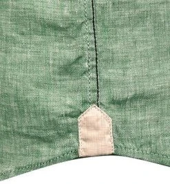 FIL NOIR Hemd Roma 51490/83 Kurzarmhemd, Shaped Fit, Reines Leinen, Grasgrün meliert, Grasgrün -hemdenverkauf 367632 norm3