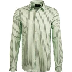 Scotch & Soda Hemd 160783/0220 Relaxed Fit, Baumwolle, Hellgrün-blau gestreift, Grün