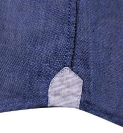 FIL NOIR Hemd Roma 51492/66 Shaped Fit, Reines Leinen, Tintenblau meliert, Tintenblau -hemdenverkauf 367641 norm3