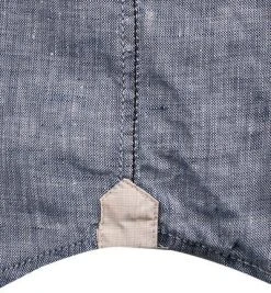 FIL NOIR Hemd Roma 51492/68 Shaped Fit, Reines Leinen, Indigo meliert, Indigo -hemdenverkauf 367644 norm3