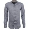 FIL NOIR Hemd Ancona 51491/68 Shaped Fit, Reines Leinen, Indigo