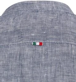 FIL NOIR Hemd Ancona 51491/68 Shaped Fit, Reines Leinen, Indigo -hemdenverkauf 367661 norm5