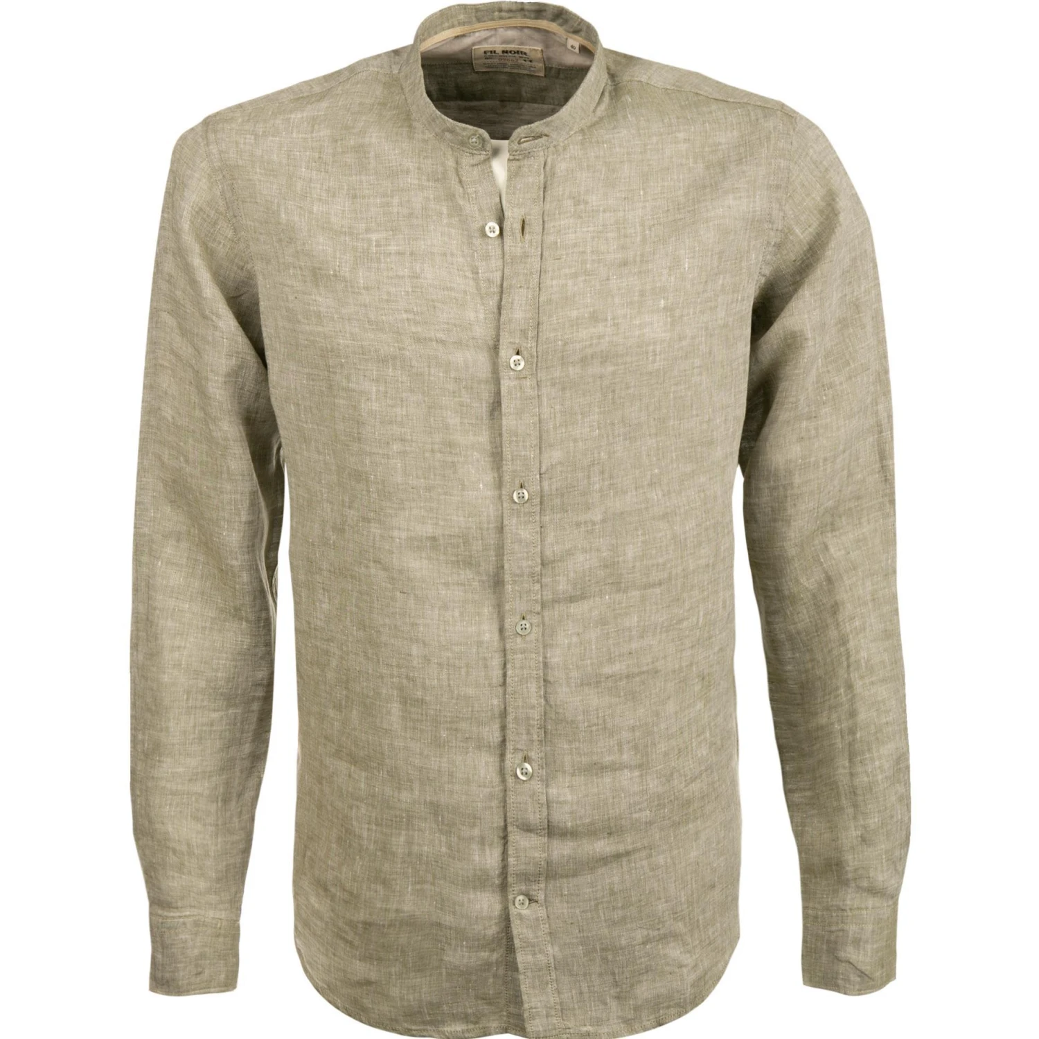 FIL NOIR Hemd Ancona 51491/86 Shaped Fit, Reines Leinen, Grün 1 FIL NOIR Hemd Ancona 51491/86 Shaped Fit, Reines Leinen, Grün