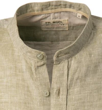 FIL NOIR Hemd Ancona 51491/86 Shaped Fit, Reines Leinen, Grün 3 FIL NOIR Hemd Ancona 51491/86 Shaped Fit, Reines Leinen, Grün – Bild 3