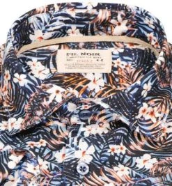 FIL NOIR Hemd Treviso 51412/67 Shaped Fit, Baumwolle CO2-Neutral, Blau gemustert, Blau -hemdenverkauf 367673 norm2