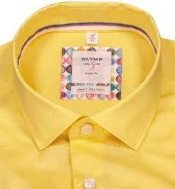 OLYMP Level Five Body Fit Smartbusiness 3505/74/51 Hemd, Baumwolle, Gelb -hemdenverkauf 367813 norm2
