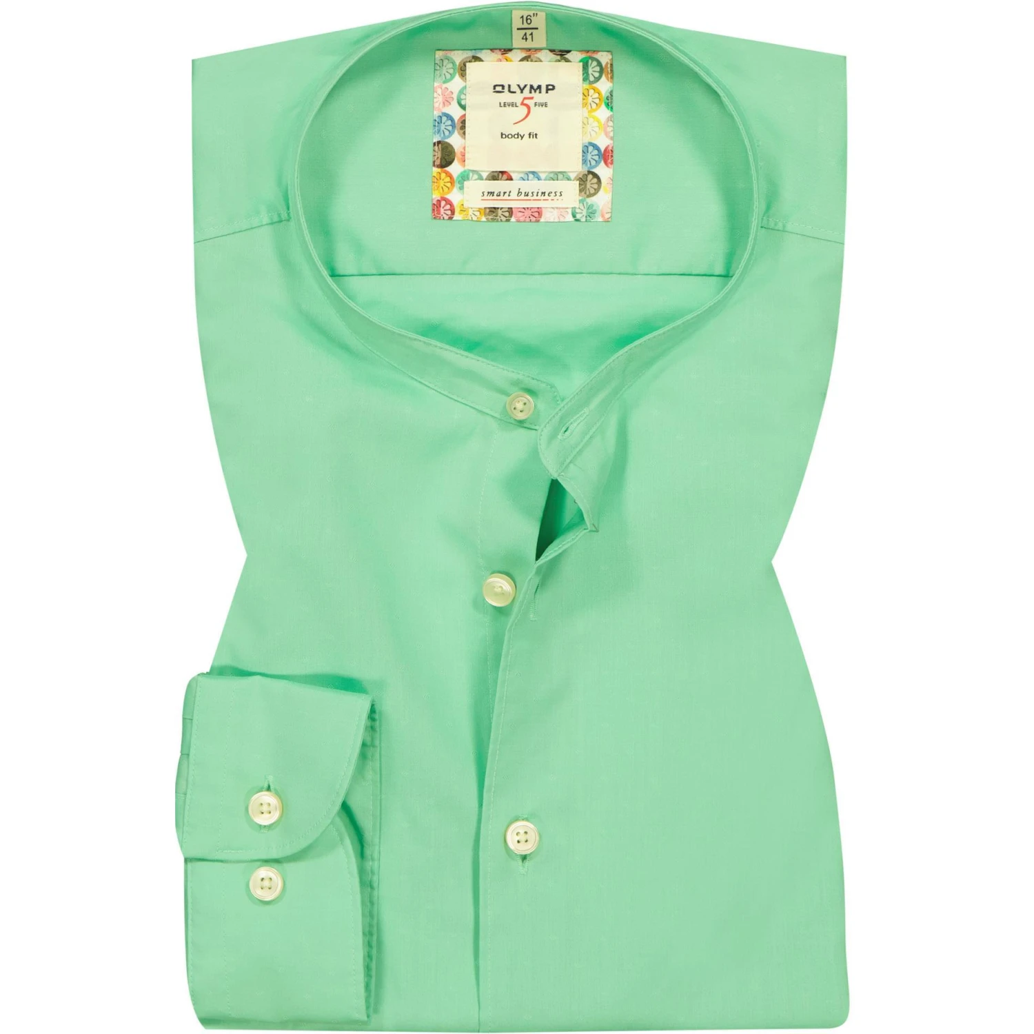 OLYMP Level Five Body Fit Smartbusiness 3507/74/45 Hemd, Baumwolle, Grün 1 OLYMP Level Five Body Fit Smartbusiness 3507/74/45 Hemd, Baumwolle, Grün