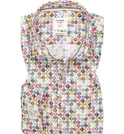OLYMP Level Five Body Fit Smartbusiness 3501/74/00 Hemd, Baumwolle, Multicolour gemustert, Multicolor 2 OLYMP Level Five Body Fit Smartbusiness 3501/74/00 Hemd, Baumwolle, Multicolour gemustert, Multicolor – Bild 2