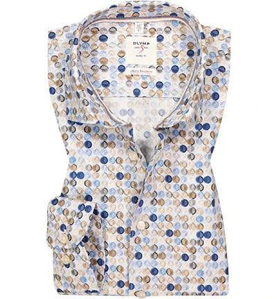 OLYMP Level Five Body Fit Smartbusiness 3501/74/11 Hemd, Baumwolle, Bleu gemustert, Bleu 2 OLYMP Level Five Body Fit Smartbusiness 3501/74/11 Hemd, Baumwolle, Bleu gemustert, Bleu – Bild 2