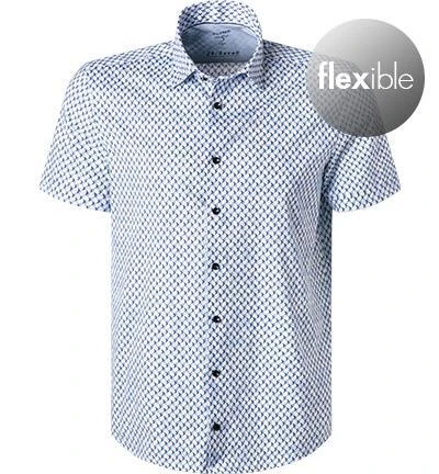 OLYMP Level Five Body Fit 2011/72/11 Kurzarmhemd, Jersey geruchshemmend, Bleu gemustert, Bleu 2 OLYMP Level Five Body Fit 2011/72/11 Kurzarmhemd, Jersey geruchshemmend, Bleu gemustert, Bleu – Bild 2