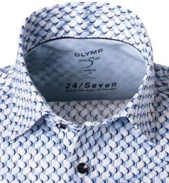 OLYMP Level Five Body Fit 2011/72/11 Kurzarmhemd, Jersey geruchshemmend, Bleu gemustert, Bleu 6 OLYMP Level Five Body Fit 2011/72/11 Kurzarmhemd, Jersey geruchshemmend, Bleu gemustert, Bleu -hemdenverkauf 367834 norm2