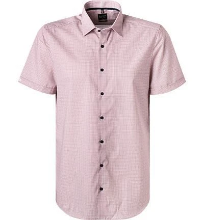 OLYMP Level Five Body Fit 2021/72/35 Kurzarmhemd, Baumwolle, Rot-blau gemustert, Rot 2 OLYMP Level Five Body Fit 2021/72/35 Kurzarmhemd, Baumwolle, Rot-blau gemustert, Rot – Bild 2