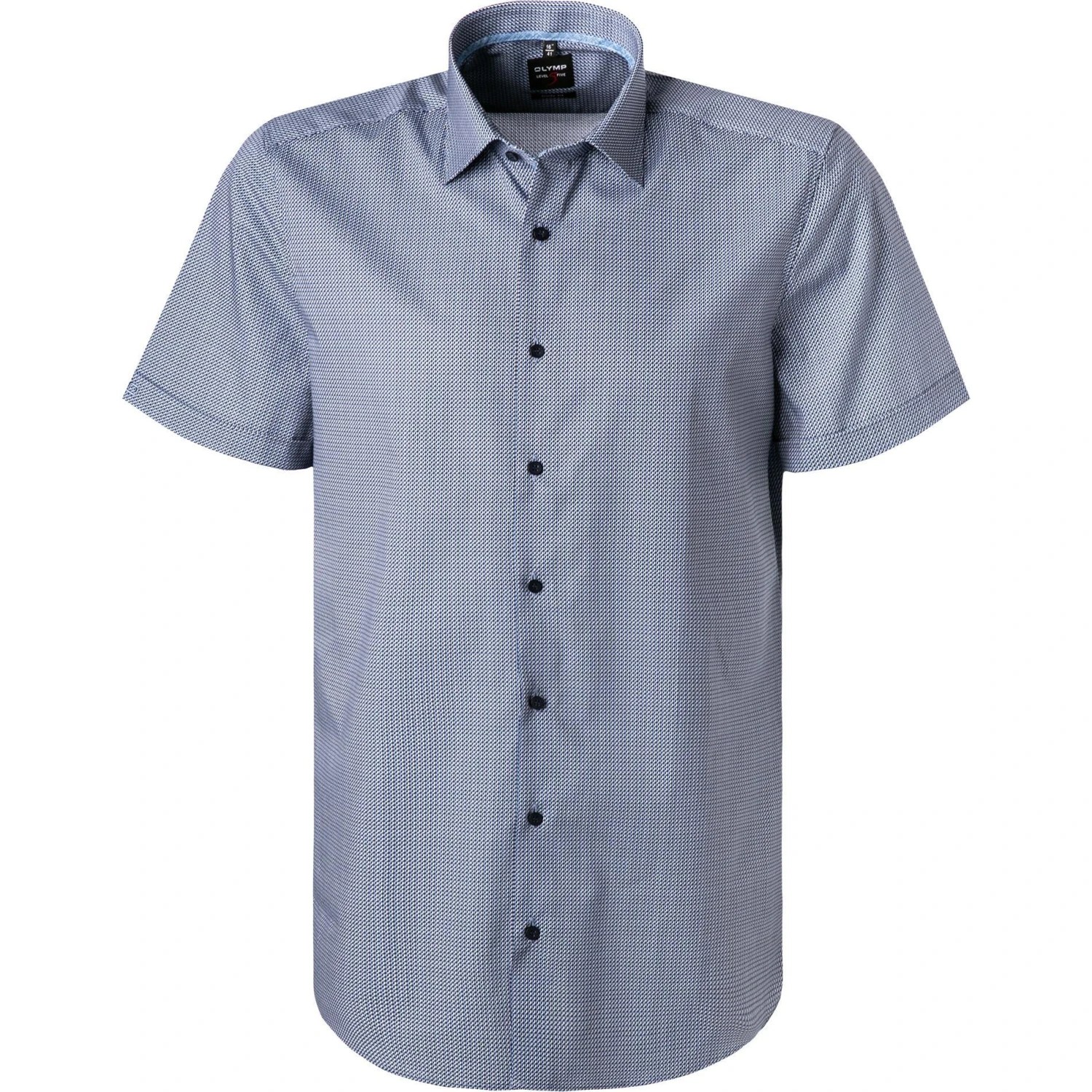 OLYMP Level Five Body Fit 2021/72/18 Kurzarmhemd, Baumwolle, Marineblau gemustert, Marine 1 OLYMP Level Five Body Fit 2021/72/18 Kurzarmhemd, Baumwolle, Marineblau gemustert, Marine