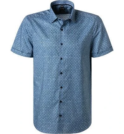 OLYMP Level Five Body Fit 2023/72/13 Kurzarmhemd, Baumwolle, Rauchblau gemustert, Rauchblau 2 OLYMP Level Five Body Fit 2023/72/13 Kurzarmhemd, Baumwolle, Rauchblau gemustert, Rauchblau – Bild 2