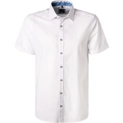 OLYMP Level Five Body Fit 2017/72/00 Kurzarmhemd, Baumwolle, Weiß