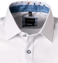 OLYMP Level Five Body Fit 2017/72/00 Kurzarmhemd, Baumwolle, Weiß -hemdenverkauf 367844 norm2