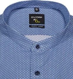 OLYMP No. Six Super Slim 2557/74/11 Hemd, Super Slim Fit, Baumwolle, Bleu gemustert, Bleu -hemdenverkauf 367852 norm2