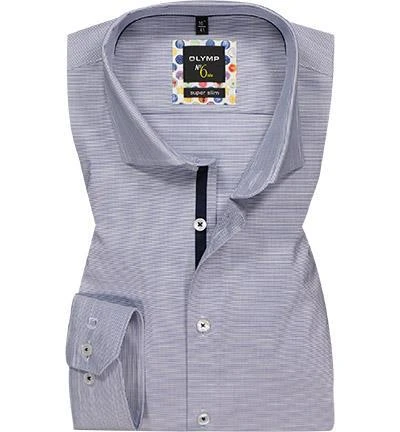 OLYMP No. Six Super Slim 2545/74/18 Hemd, Super Slim Fit, Baumwolle, Marineblau meliert, Marine 2 OLYMP No. Six Super Slim 2545/74/18 Hemd, Super Slim Fit, Baumwolle, Marineblau meliert, Marine – Bild 2