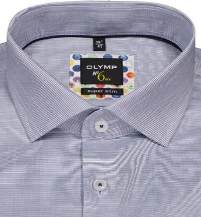 OLYMP No. Six Super Slim 2545/74/18 Hemd, Super Slim Fit, Baumwolle, Marineblau meliert, Marine 3 OLYMP No. Six Super Slim 2545/74/18 Hemd, Super Slim Fit, Baumwolle, Marineblau meliert, Marine – Bild 3