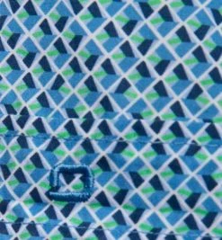 OLYMP Casual Modern Fit 4009/72/45 Kurzarmhemd, Baumwolle, Blau-grün gemustert, Grün -hemdenverkauf 367868 norm3